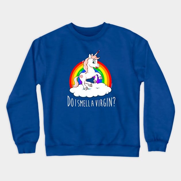 Unicorn Demon Crewneck Sweatshirt by wloem